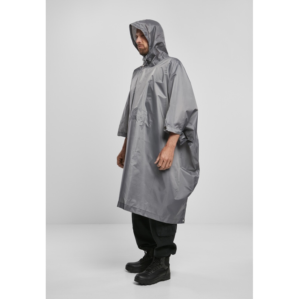 Brandit - Ripstop Poncho anthracite one size Regenponcho - One size - Grau